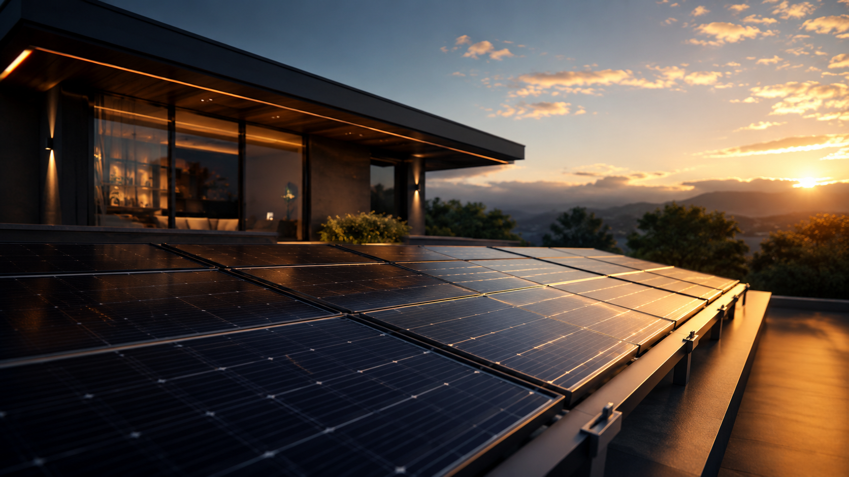 Sistema fotovoltaico premium con paneles solares